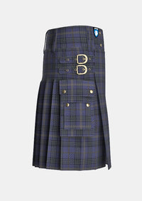 Utility_Cassidy_tartan_kilt_right_image_with_pleated_design_and_adjustable_buckles_for_men