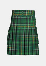 Utility_Celtic_tartan_12211_kilt_back_image_with_pleated_design_and_adjustable_buckles_for_men