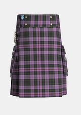 Utility_Chapman_Tartan_5924_kilt_front_image_with_pleated_design_and_adjustable_buckles_for_men