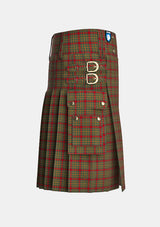 Utility_Chattan_tartan_1625_kilt_right_image_with_pleated_design_and_adjustable_buckles_for_men