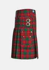 Utility_Chisholm_tartan_1454_kilt_right_image_with_pleated_design_and_adjustable_buckles_for_men