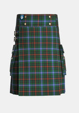 Utility_Clan_McKean_Tartan_kilt_front_image_with_pleated_design_and_adjustable_buckles_for_men