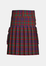 Utility_Clare_County_Tartan_2248_kilt_back_image_with_pleated_design_and_adjustable_buckles_for_men