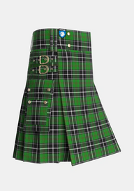 Utility_Cleghorn_Personal_Tartan_4144_kilt_side_image_with_pleated_design_and_adjustable_buckles_for_men