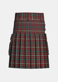 Utility_Clifford_Tartan_2662_kilt_back_image_with_pleated_design_and_adjustable_buckles_for_men