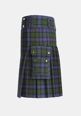 Utility_Cochrane_1984_Tartan_978_kilt_left_image_with_pleated_design_and_adjustable_buckles_for_men