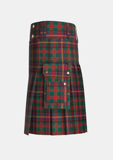 Utility_Cochrane_Modern_Tartan_kilt_left_image_with_pleated_design_and_adjustable_buckles_for_men