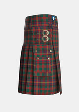 Utility_Cochrane_Modern_Tartan_kilt_right_image_with_pleated_design_and_adjustable_buckles_for_men