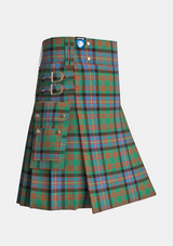 Utility_Cochrane_tartan_994_kilt_side_image_with_pleated_design_and_adjustable_buckles_for_men