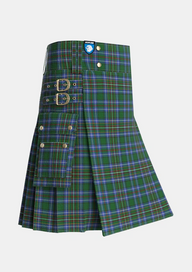 Utility_Cockburn_2_Tartan_1576_kilt_side_image_with_pleated_design_and_adjustable_buckles_for_men