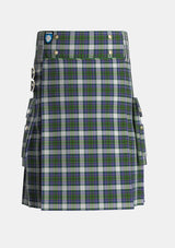 Utility_Cockburn_of_Ormiston_Dress_Tartan_1579_kilt_front_image_with_pleated_design_and_adjustable_buckles_for_men