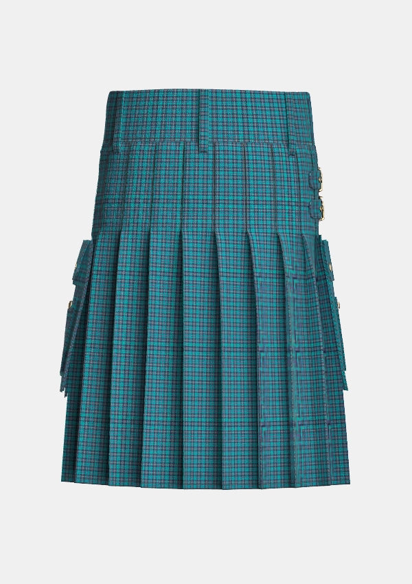 Utility_Cole_Dale_Tartan_11482_kilt_back_image_with_pleated_design_and_adjustable_buckles_for_men