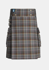 Utility_Collier_Francis_Tartan_13875_kilt_front_image_with_pleated_design_and_adjustable_buckles_for_men