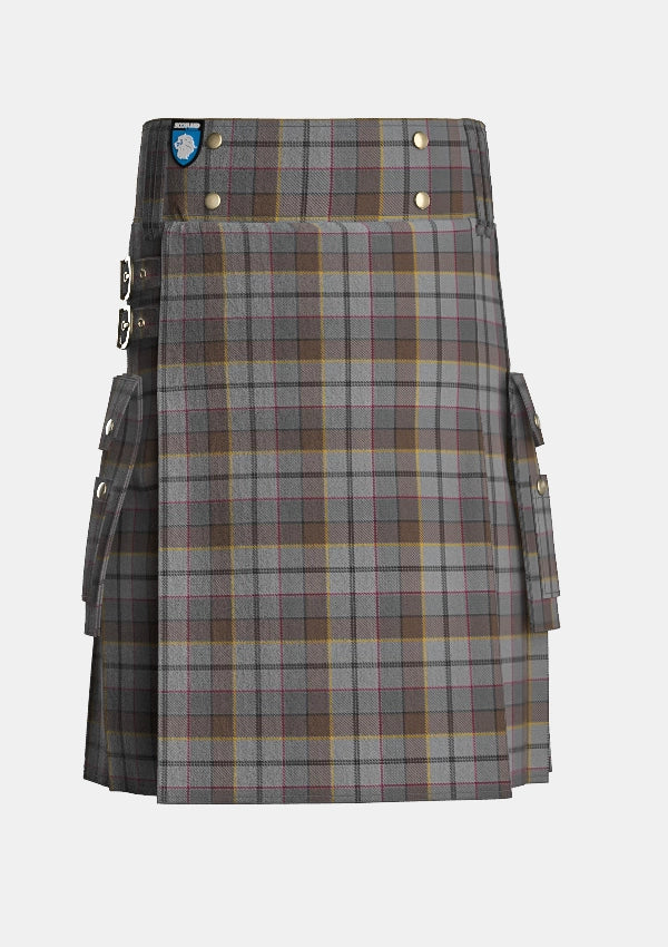 Utility_Collier_Francis_Tartan_13875_kilt_front_image_with_pleated_design_and_adjustable_buckles_for_men