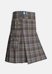 Utility_Collier_Francis_Tartan_13875_kilt_side_image_with_pleated_design_and_adjustable_buckles_for_men