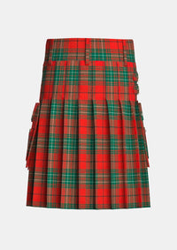 Utility_Comyn_Ancient_Tartan_kilt_back_image_with_pleated_design_and_adjustable_buckles_for_men