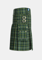 Utility_Connell_Hunting_Tartan_13944_kilt_right_image_with_pleated_design_and_adjustable_buckles_for_men