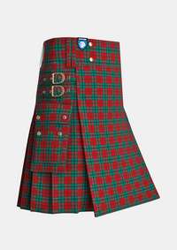 Utility_Cook_Tartan_3403_kilt_side_image_with_pleated_design_and_adjustable_buckles_for_men