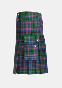 Utility_Cooper_Couper_Tartan_332_kilt_left_image_with_pleated_design_and_adjustable_buckles_for_men