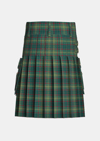 Utility_County_Armagh_Tartan_kilt_back_image_with_pleated_design_and_adjustable_buckles_for_men