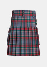 Utility_County_Louth_Irish_Tartan_kilt_back_image_with_pleated_design_and_adjustable_buckles_for_men