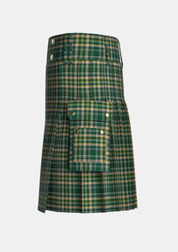Utility_Cox_Brian_Denis_Tartan_3150_kilt_left_image_with_pleated_design_and_adjustable_buckles_for_men
