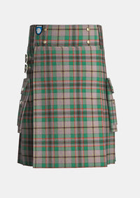 Utility_Craig_tartan_kilt_front_image_with_pleated_design_and_adjustable_buckles_for_men