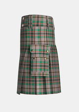 Utility_Craig_tartan_kilt_left_image_with_pleated_design_and_adjustable_buckles_for_men