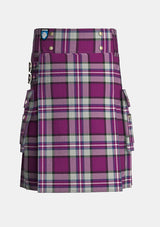 Utility_Cramer_Tartan_kilt_front_image_with_pleated_design_and_adjustable_buckles_for_men