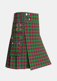 Utility_Cranston_Dress_Tartan_753_kilt_side_image_with_pleated_design_and_adjustable_buckles_for_men