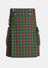 Utility_Creek_Indian_Nation_Tartan_4610_kilt_front_image_with_pleated_design_and_adjustable_buckles_for_men