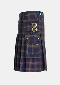 Utility_Crichton_Tartan_7784_kilt_right_image_with_pleated_design_and_adjustable_buckles_for_men
