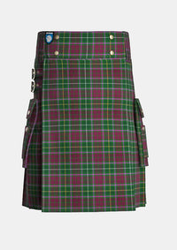 Utility_Crosby_Tartan_4223_kilt_front_image_with_pleated_design_and_adjustable_buckles_for_men