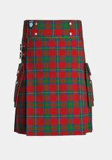 Utility_Cruikshank_Tartan_3853_kilt_front_image_with_pleated_design_and_adjustable_buckles_for_men