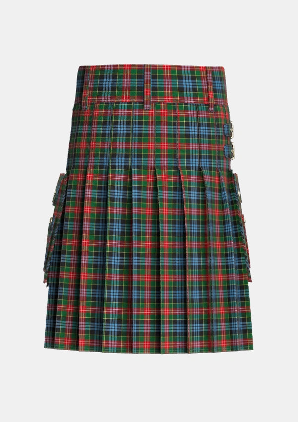 Utility_Cumming_1831_Tartan_288_kilt_back_image_with_pleated_design_and_adjustable_buckles_for_men