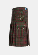 Utility_Cumming_1850_2_Tartan_2012_kilt_right_image_with_pleated_design_and_adjustable_buckles_for_men