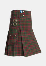 Utility_Cumming_1850_2_Tartan_2012_kilt_side_image_with_pleated_design_and_adjustable_buckles_for_men
