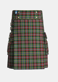 Utility_Currie_of_Arran_Tartan_499_kilt_front_image_with_pleated_design_and_adjustable_buckles_for_men
