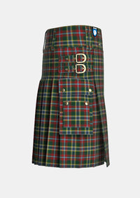Utility_Currie_of_Arran_Tartan_499_kilt_right_image_with_pleated_design_and_adjustable_buckles_for_men