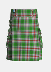 Utility_Daugherty_Tartan_11819_kilt_front_image_with_pleated_design_and_adjustable_buckles_for_men