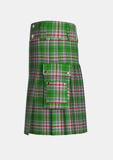 Utility_Daugherty_Tartan_11819_kilt_left_image_with_pleated_design_and_adjustable_buckles_for_men