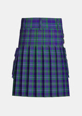 Utility_Davies_tartan_3410_kilt_back_image_with_pleated_design_and_adjustable_buckles_for_men