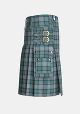 Utility_Diana_Princess_of_Wales_Memorial_Tartan_kilt_right_image_with_pleated_design_and_adjustable_buckles_for_men