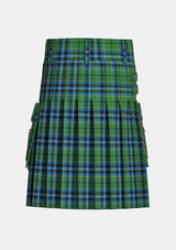 Utility_Dick_Tartan_7183_kilt_back_image_with_pleated_design_and_adjustable_buckles_for_men