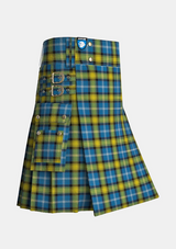 Utility_Doddie_Weir_tartan_12047_kilt_side_image_with_pleated_design_and_adjustable_buckles_for_men