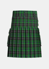 Utility_Douglas_alternative_threadcount_Tartan_4083_kilt_back_image_with_pleated_design_and_adjustable_buckles_for_men