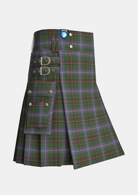 Utility_Dow_Aerlift_Tartan_10704_kilt_side_image_with_pleated_design_and_adjustable_buckles_for_men