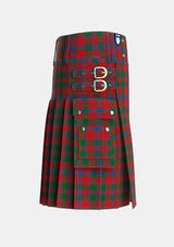 Utility_Drummond_2_Tartan_523_kilt_right_image_with_pleated_design_and_adjustable_buckles_for_men
