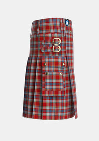 Utility_Drummond_of_Perth_Dress_2_Tartan_1719_kilt_right_image_with_pleated_design_and_adjustable_buckles_for_men