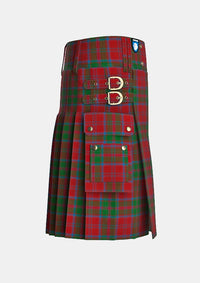 Utility_Drummond_tartan_457_kilt_right_image_with_pleated_design_and_adjustable_buckles_for_men